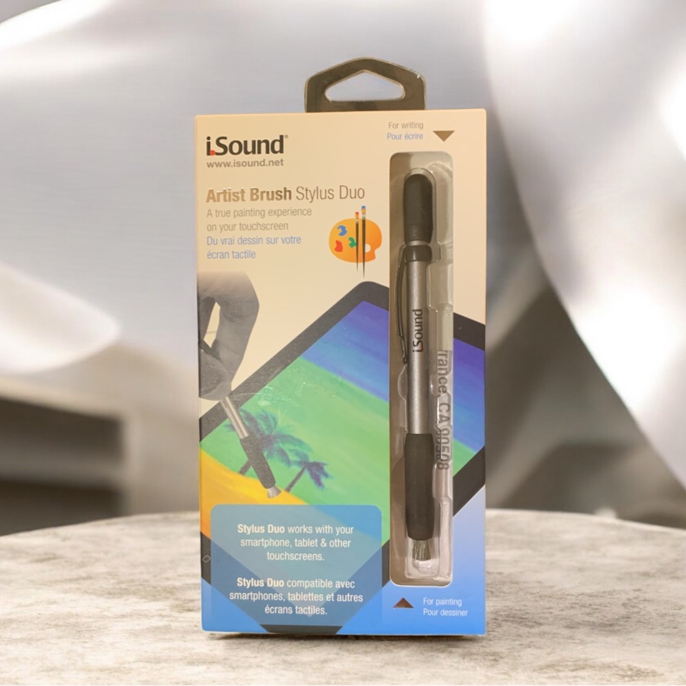 BRAND NEW iSound Artist Brush Stylus Duo